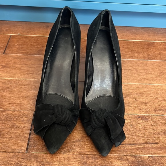 Vaneli | black suede heels - Picture 2 of 3